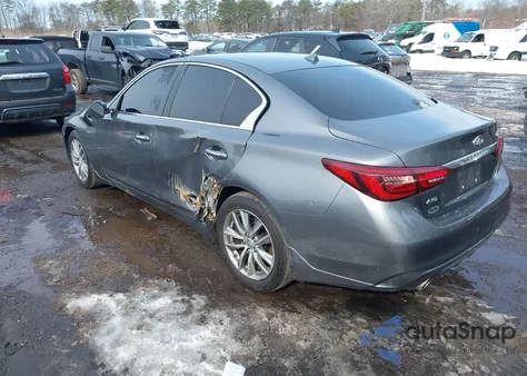 2021 Infiniti Q50 Pure Awd z USA, uszkodzony, nr VIN JN1EV7ARXMM752092